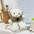 Women's Small Plush Bear Cute Zipper Crossbody Bag