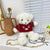 Women's Small Plush Bear Cute Zipper Crossbody Bag