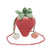 Women's Small Polyester Fruit Strawberry Cute Round String Crossbody Bag