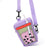 Women's Small Polyester Milk Tea Cute Zipper Coin Purse