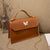 Women's Small Pu Leather Butterfly Fashion Square Flip Cover Crossbody Bag