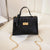 Women's Small Pu Leather Cartoon Cute Square Lock Clasp Crossbody Bag