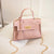 Women's Small Pu Leather Cartoon Cute Square Lock Clasp Crossbody Bag