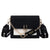 Women's Small Pu Leather Color Block Basic Streetwear Square Lock Clasp Shoulder Bag Crossbody Bag Square Bag