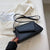 Women's Small Pu Leather Color Block Classic Style Flip Cover Crossbody Bag