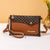 Women's Small Pu Leather Color Block Fashion Square Zipper Crossbody Bag