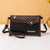 Women's Small Pu Leather Color Block Fashion Square Zipper Crossbody Bag