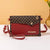 Women's Small Pu Leather Color Block Fashion Square Zipper Crossbody Bag