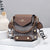 Women's Small Pu Leather Color Block Lattice Streetwear Square Magnetic Buckle Crossbody Bag