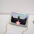 Women's Small Pu Leather Colorful Star Elegant Streetwear Square Flip Cover Shoulder Bag Crossbody Bag Square Bag