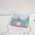 Women's Small Pu Leather Colorful Star Elegant Streetwear Square Flip Cover Shoulder Bag Crossbody Bag Square Bag