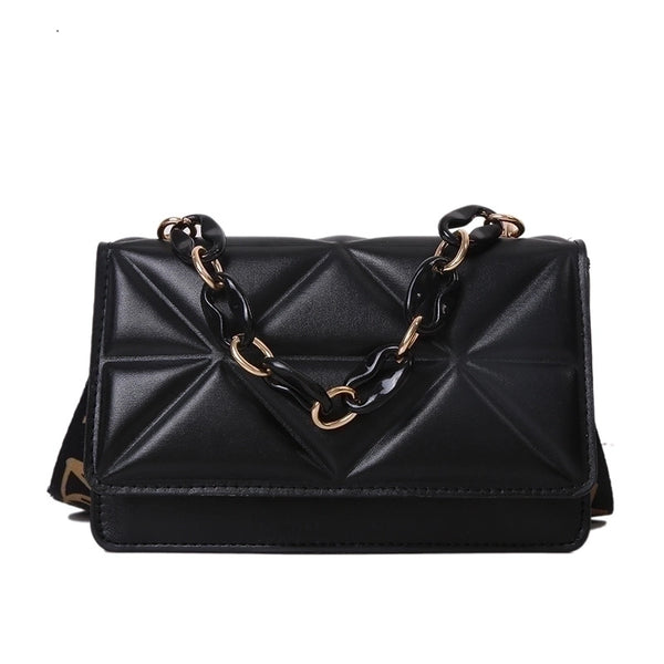 Women's Small Pu Leather Fashion Square Bag