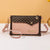 Women's Small Pu Leather Geometric Basic Square Zipper Shoulder Bag Crossbody Bag Square Bag