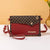 Women's Small Pu Leather Geometric Basic Square Zipper Shoulder Bag Crossbody Bag Square Bag