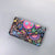 Women's Small Pu Leather Geometric Ethnic Style Square Magnetic Buckle Phone Wallets