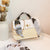 Women's Small Pu Leather Geometric Fashion Ribbon Square Lock Clasp Crossbody Bag