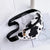 Women's Small Pu Leather Geometric Zebra Leopard Fashion Dumpling Shape Zipper Fanny Pack