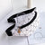 Women's Small Pu Leather Geometric Zebra Leopard Fashion Dumpling Shape Zipper Fanny Pack