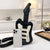 Women's Small Pu Leather Guitar Fashion Zipper Crossbody Bag