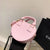 Women's Small Pu Leather Heart Shape Solid Color Streetwear Heart-shaped Zipper Shoulder Bag Handbag Crossbody Bag