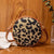 Women's Small Pu Leather Leopard Streetwear Round Zipper Handbag