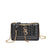 Women's Small Pu Leather Letter Stripe Elegant Streetwear Square Magnetic Buckle Square Bag