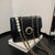 Women's Small Pu Leather Lingge Fashion Pearl Square Magnetic Buckle Crossbody Bag