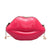 Women's Small Pu Leather Lips Fashion Profiled Zipper Chain Bag