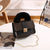 Women's Small Pu Leather Printing Cute Square Lock Clasp Crossbody Bag