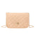 Women's Small Pu Leather Solid Color Basic Classic Style Square Flip Cover Crossbody Bag