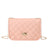 Women's Small Pu Leather Solid Color Basic Classic Style Square Flip Cover Crossbody Bag