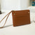 Women's Small Pu Leather Solid Color Basic Classic Style Square Zipper Coin Purse