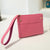 Women's Small Pu Leather Solid Color Basic Classic Style Square Zipper Coin Purse