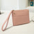 Women's Small Pu Leather Solid Color Basic Classic Style Square Zipper Coin Purse