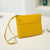 Women's Small Pu Leather Solid Color Basic Classic Style Square Zipper Coin Purse