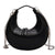 Women's Small Pu Leather Solid Color Basic Dumpling Shape Zipper Shoulder Bag