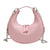 Women's Small Pu Leather Solid Color Basic Dumpling Shape Zipper Shoulder Bag