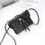 Women's Small Pu Leather Solid Color Basic Square Flip Cover Shoulder Bag Crossbody Bag