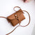 Women's Small Pu Leather Solid Color Basic Square Flip Cover Shoulder Bag Crossbody Bag