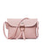 Women's Small Pu Leather Solid Color Basic Square Flip Cover Shoulder Bag Crossbody Bag