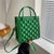 Women's Small Pu Leather Solid Color Basic Square Zipper Crossbody Bag