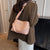 Women's Small Pu Leather Solid Color Basic Zipper Crossbody Bag Bucket Bag