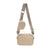 Women's Small Pu Leather Solid Color Basic Zipper Crossbody Bag