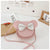 Women's Small Pu Leather Solid Color Bow Knot Cute Round Flip Cover Crossbody Bag