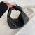 Women's Small Pu Leather Solid Color Classic Style Dumpling Shape Zipper Shoulder Bag