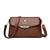 Women's Small Pu Leather Solid Color Classic Style Flip Cover Shoulder Bag