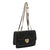 Women's Small Pu Leather Solid Color Classic Style Square Flip Cover Shoulder Bag