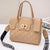 Women's Small Pu Leather Solid Color Classic Style Square Lock Clasp Handbag