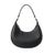 Women's Small Pu Leather Solid Color Classic Style Zipper Saddle Bag