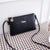 Women's Small Pu Leather Solid Color Elegant Classic Style Square Zipper Shoulder Bag Crossbody Bag